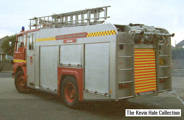 F406URL - 1988 Dodge G13C Turbo/HCB Angus WrL - Picture taken by Kevin Hale at Saltash fire station on 5th January 1997.
