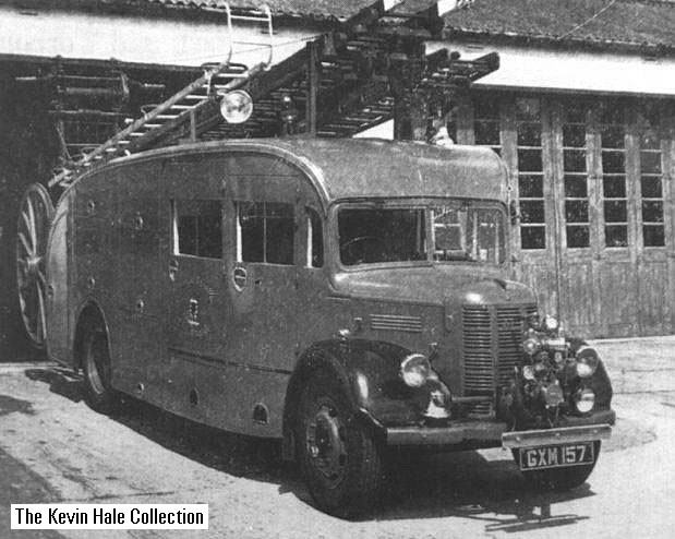 GXM 157 - 1943 Austin K4/Home Office PE - Picture taken at Truro fire station, Cornwall.