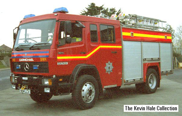 N94 LCV - 1996 Mercedes 1124A/Carmichael/Saxon WrT - Picture by Kevin Hale - taken at Saltash fire station on 5th January 1997.