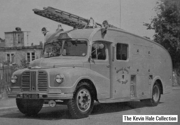 NCV 186 - 1951 Austin K4 Loadstar/Home Office WrT. Picture taken at the old Truro fire station, courtesy of Cornwall County Fire Brigade