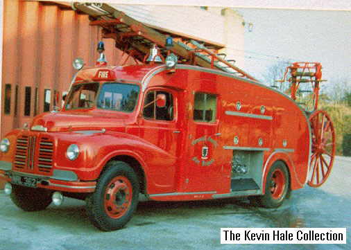NRL 362 - 1952 Austin K4 Loadstar/Home Office PE. Picture taken at St Austell fire station, courtesy of Cornwall County Fire Brigade